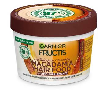 Fructis Macadamia Hair Food wygładzająca maska do włosów suchych i niesfornych 400ml