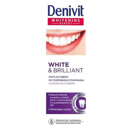 Denivit White & Brilliant Toothpaste pasta do zębów do codziennego stosowania 50ml